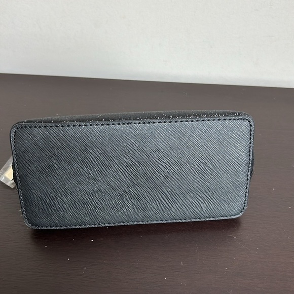 Kate Spade New York Shimmy Glitter Fabric Small Cosmetic Case in black NEW - Picture 6 of 11